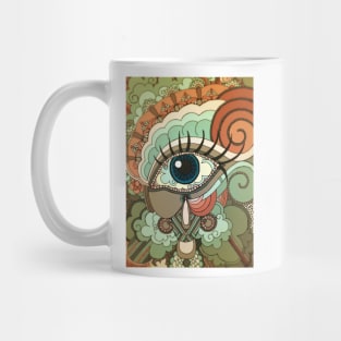 Eye Spy Orange Green Mug